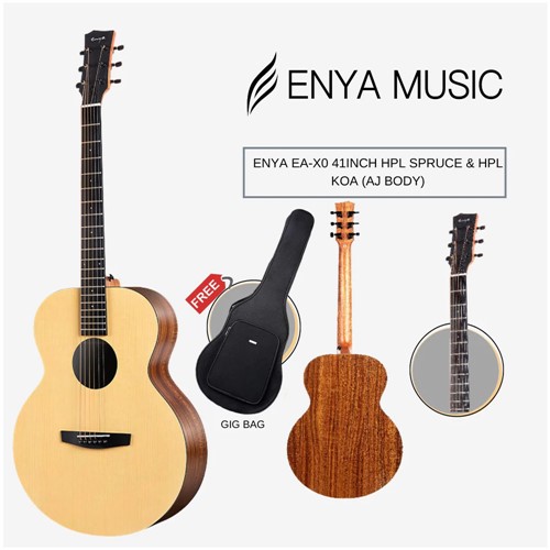Đàn Guitar Acoustic Enya EA X0 (Chính Hãng Full Box) 
